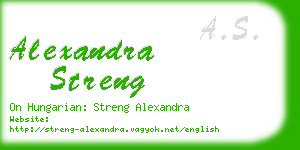 alexandra streng business card